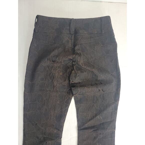 CACHE LUXE Trouser Flare Pants SZ 2 Brocade Textured Fatal-fashion Office Siren - Picture 8 of 10